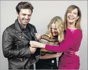  ??  ?? SEBASTIAN STAN, Margot Robbie and Allison Janney of “I, Tonya.” It was sold to Neon at the fest.