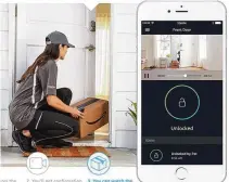  ?? AMAZON ?? The Amazon Key system allows delivery personnel to drop off your packages inside your house when you’re not there.