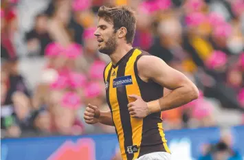  ?? Picture: AAP ?? ON THE MOVE? Hawthorn’s Grant Birchall might be heading to Brisbane.