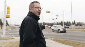  ?? IAN KUCERAK ?? Ward 9 Coun. Tim Cartmell says he’s worried there won’t be enough money in the capital budget again to address congestion on the Terwillega­r Drive freeway and that, as a result, nothing will be done.