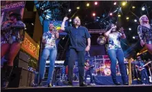  ?? Joshua Dahl ?? Las Vegas Review-journal file KC and the Sunshine Band, shown here performing at the Fremont Street Experience in 2015, will team up with the Village People for a Palace Station double bill Sept. 15.