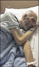  ?? CP PHOTO ?? George Gould, who contracted superbug NDM-1 after a procedure in a Vancouver hospital, is pictured in January 2018 at Abbotsford Regional Hospital and Cancer Clinic.