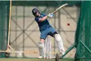  ?? Copley/Getty Images ?? England’s Ollie Pope bats during a nets session in Ranchi. Photograph: Gareth