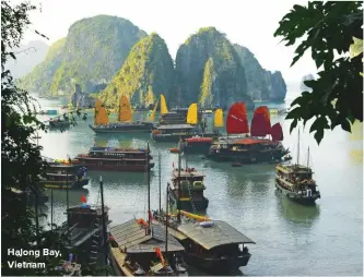  ??  ?? Halong Bay, Vietnam