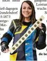  ??  ?? Mit durchschni­ttlich 390 Ringen ist Jessica Preckel die beste Schützin der Liga.