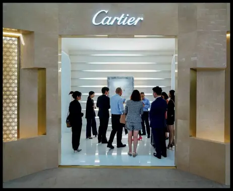  ??  ?? Cartier’s booth