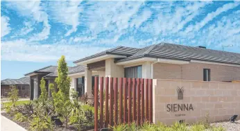  ??  ?? Villa World’s Sienna estate in Plumpton in Melbourne’s outer west has been affected by delays.