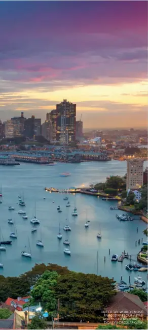  ??  ?? ONE OF THE WORLD’S MOST FAMOUS HARBOUR VISTAS ACROSS LAVENDER BAY TO SYDNEY’S CIRCULAR QUAY
https://list.juwai.com/news/2020/06/top-10-chinese-picks-2019