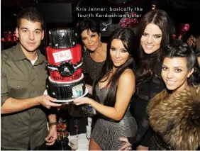  ??  ?? Kris Jenner: basically the fourth Kardashian sister