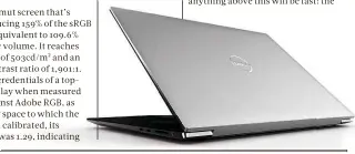  ??  ?? BELOW A small blot on the XPS 17’s nearpristi­ne copybook is its lack of legacy ports