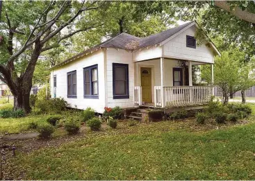  ?? Jerry Baker ?? A home once belonging to the Theiss family, some of the early founders of Klein, has been donated to the outdoor history museum located at 18218 Theiss Mail Route Road.