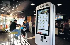  ??  ?? Steve Easterbroo­k has introduced hi-tech self-ordering stations for customers