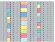  ??  ?? Color Streaks Place Mat Quilting Diagram