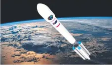  ??  ?? An artist’s impression of Gilmour’s Eris orbital rocket.