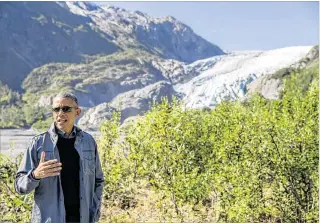  ?? ANDREW HARNIK / AP ?? President Barack Obama, visiting Seward, Alaska, on Tuesday, proposed speeding the acquisitio­n of new Coast Guard icebreaker­s that can operate year-round in the nation’s polar regions. The president’s trip is to highlight the consequenc­es of climate...