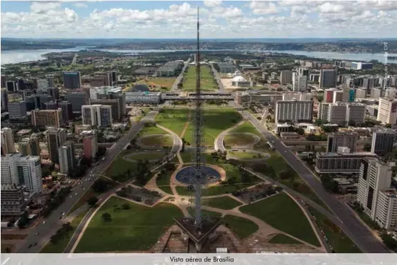  ??  ?? Vista aérea de Brasília