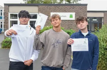 Hard work praised as students achieve ‘exceptiona­l’ results - PressReader