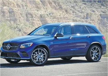  ?? PHOTOS: DEREK MCNAUGHTON / DRIVING. CA ?? The 2017 Mercedes-AMG GLC 43 comes with a 3.0-litre, 367-horsepower V6 engine.