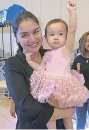  ??  ?? Nadine Samonte and daughter