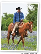  ??  ?? Bill Nebeker during the 2015 CAA trail ride.