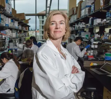  ??  ?? Berkeley-forskaren Jennifer Doudna uppfann genmodifie­ringstekni­ken Crispr.