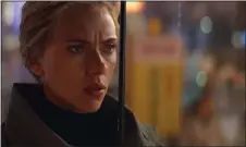  ?? ASSOCIATED PRESS ?? This image released by Disney shows Scarlett Johansson in a scene from “Avengers: Endgame.”