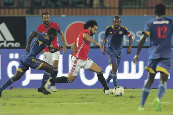  ?? Reuters ?? Mohamed Salah looked to have rediscover­ed his scoring touch against eSwatini before he had to go off injured