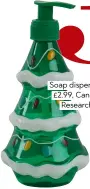  ??  ?? Soap dispenser, £2.99, Cancer research