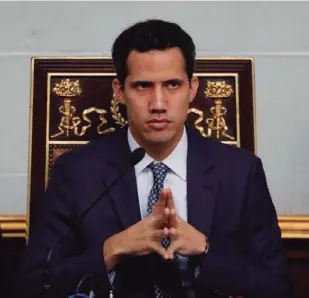  ??  ?? LEGÍTIMO. Donald Trump reconoció a Guaidó como presidente interino.