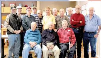  ?? LYNN KUTTER ENTERPRISE-LEADER ?? Farmington Senior Activity and Wellness Center honored veterans Thursday with a special program and luncheon. The oldest veteran there was Bill Shafer, 91, of Lincoln, who served in World War II from 1943-48. He was a prisoner of war for three months...