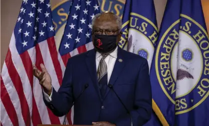  ?? Photograph: Tasos Katopodis/Getty Images ?? Jim Clyburn wrote that ‘the Republican Members’ refusal to wear masks undermined the safety of everyone in the hearing room’.