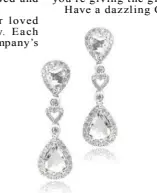  ??  ?? 3. For the best moments of your loved one’s life: alluring rose cut diamond dangling earrings.