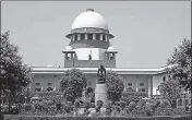  ?? HT FILE ?? An SC bench had on Wednesday recalled an October 27 order of a lower bench asking the government to explain the delay in notifying the guidelines.