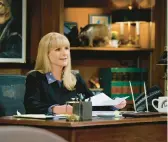  ?? NBC ?? Melissa Rauch in “Night Court,” a reboot of the 1984-1992 sitcom that has already been renewed for season two.