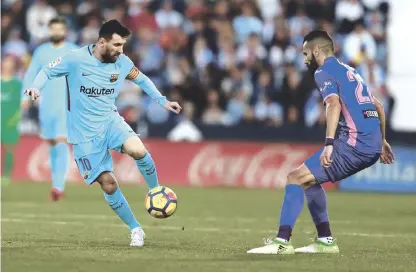  ?? AP ?? Lionel Messi fue preservado por el técnico del Barcelona, Ernesto Valverde para el partido frente al Valencia.