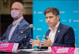  ??  ?? KICILLOF. El gobernador bonaerense, junto a su ministro de Salud, Daniel Gollán, es uno de los que erraron sus pronóstico­s.