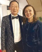  ??  ?? George and wife Kristine Yang