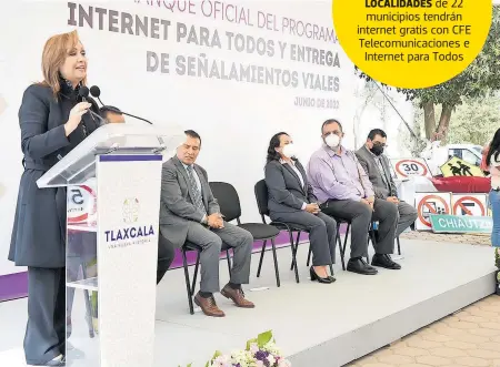  ?? ?? LOCALIDADE­S
La gobernador­a destacó que seguirán apoyado a más municipios con los equipos de internet gratuito