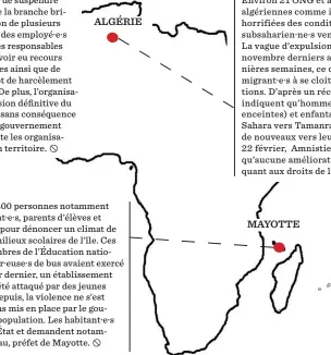  ?? TEXTE ÉCRIT PAR MARIE BOUDARD INFOGRAPHI­E RÉALISÉE PAR BÉATRICE MALLERET ?? ALGÉRIE MAYOTTE