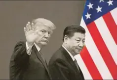  ?? AFP ?? ■ As for the rise of China, contrary to current pessimism, the US will retain important power advantages that will last longer than even an eightyear Trump presidency