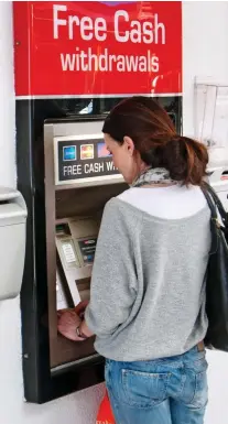  ??  ?? ‘Disgrace’: ATMs could be hit by separate rates