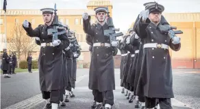  ??  ?? Royal Navy sailors to guard Windsor Castle.