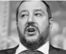  ??  ?? Talijanski ministar Matteo Salvini dolazi iz krajnje desne stranke Liga