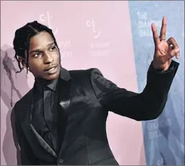  ?? Dimitrios Kambouris Getty Images for Diamond Ball ?? ASAP ROCKY was arrested last month after alleged altercatio­n in Stockholm.