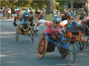  ??  ?? The Cedartown Wheelchair 5K includes three racing categories, including Mens, Womens and Quad racers. The 15th annual race is being held on July 1 in Cedartown.