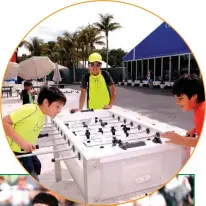  ??  ?? Looking for something to do in between matches? Visit the Miami Open Experience!