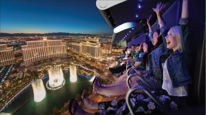  ?? Flyover ?? Flyover Las Vegas offers a fully immersive experience in which guests can soar through the skies above beautiful destinatio­ns.