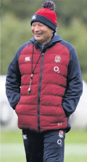  ??  ?? Eddie Jones is excited about raising the standards for England again