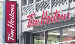  ?? PAUL CHIASSON THE CANADIAN PRESS FILE PHOTO ?? Tim Hortons plans to focus on “everyday value” as it muscles up against the ambitious plans of local and foreign players in the Chinese market.