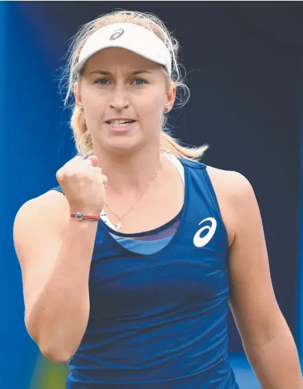  ?? Picture: GETTY IMAGES ?? Australia’s No.1 women’s player Daria Gavrilova says a first-round win would be a pass mark.